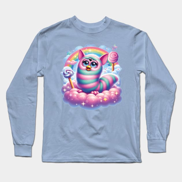 Long Furby in Candyland Long Sleeve T-Shirt by liminalcandy